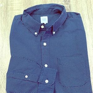 Men’s Blue Dotted Shirt
